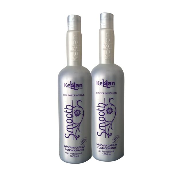 Tratamento Progressiva Smooth Kellan para alisamento e brilho, com dois frascos