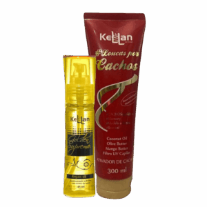 Kellan progressiva Kit Ativador de Cachos e Óleo de Argan da Kellan -