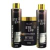 Kit Alisamento e Redução de Volume Kellan, com redutor de volume e kit progressiva, para cabelos lisos ou controlados